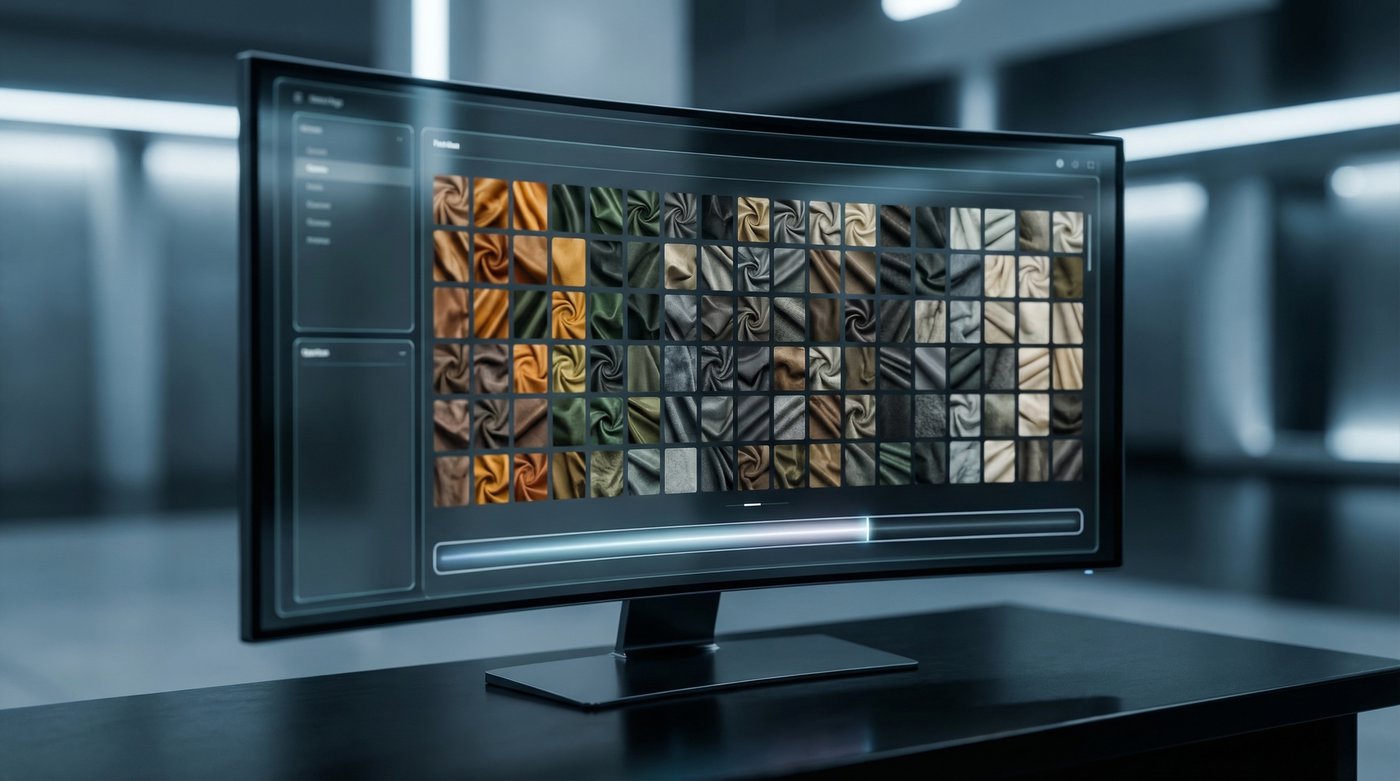 A dashboard view of Photta's AI platform processing hundreds of apparel images simultaneously.