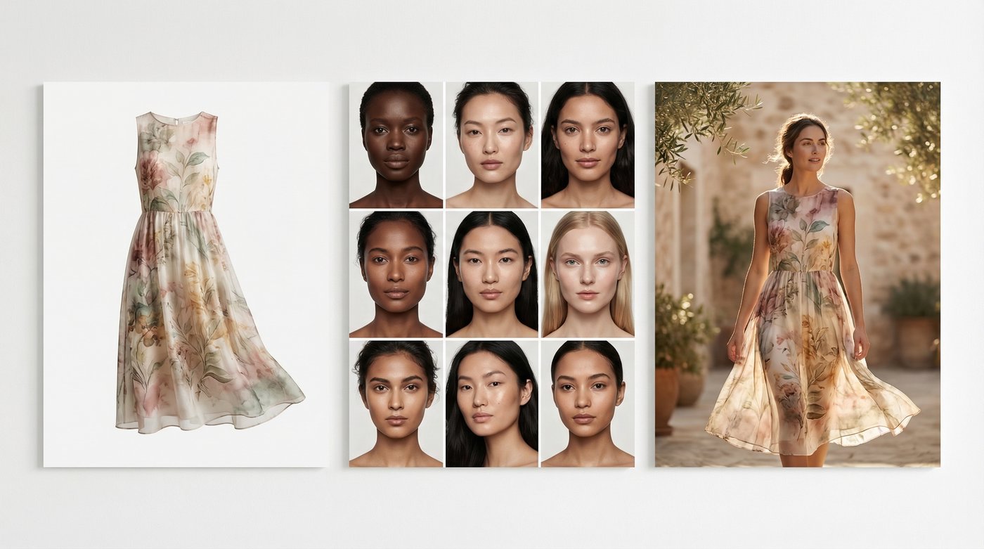 Applying an AI model to a ghost mannequin image